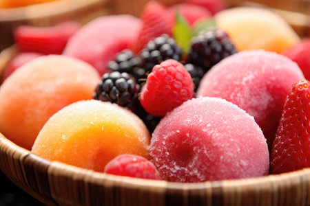 Fruit and Berry Japanese Mochiの素材