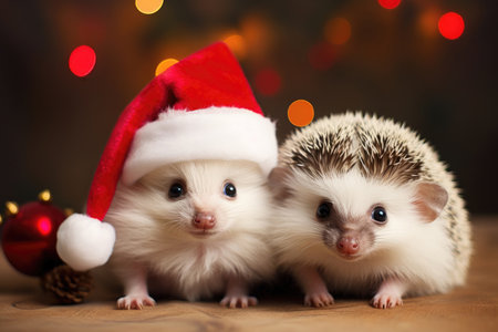 Funny Christmas animalsの素材