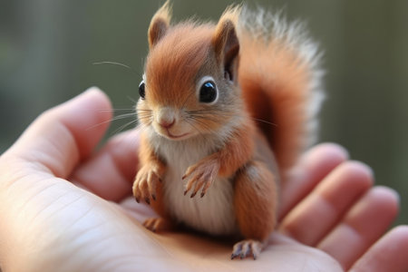 Cute baby squirrelの素材