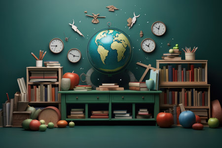 Education equipment for World Teachers Dayの素材