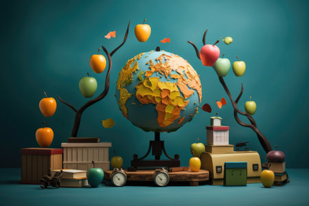 Education equipment for World Teachers Dayの素材