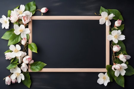 World Teachers Day elements and empty chalkboardの素材