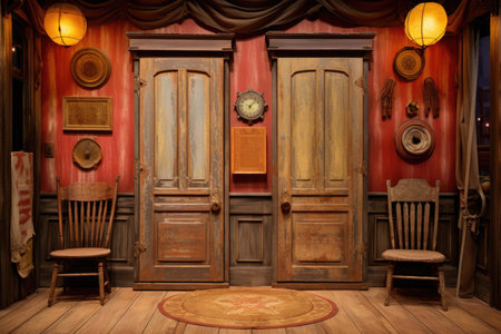 old western style saloon doorsの素材