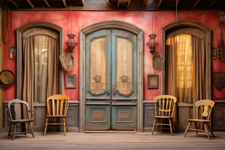 old western style saloon doorsの素材