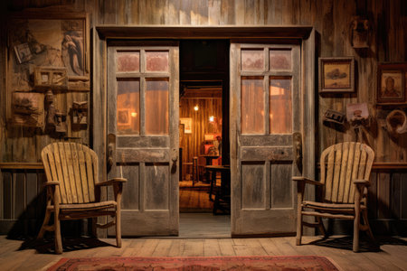 old western style saloon doorsの素材