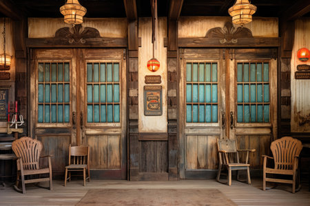 old western style saloon doorsの素材