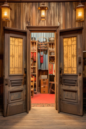 old western style saloon doorsの素材