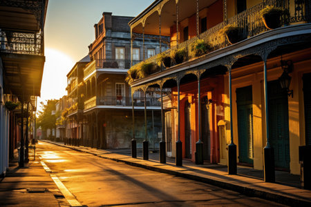 French Quarter in the USAの素材
