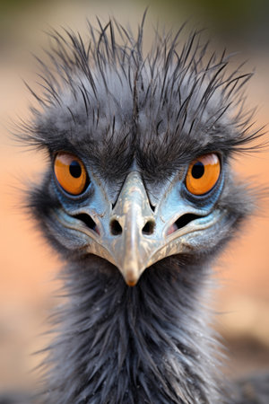 Portrait of emu close upの素材