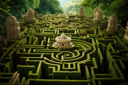 green maze of plantsの素材