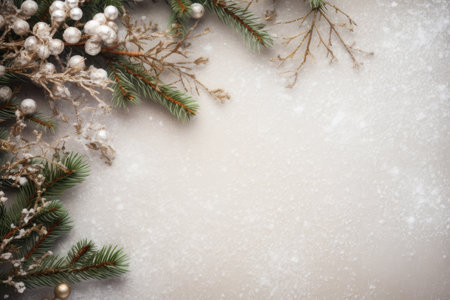 Christmas holiday frame with copy spaceの素材