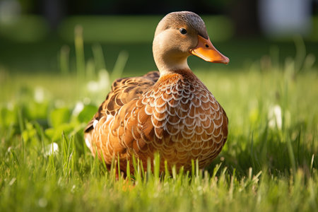 Decorative breed of duckの素材