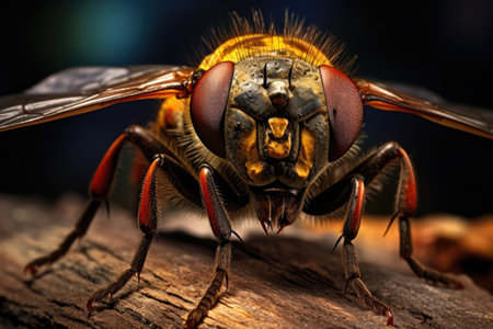 Macro photo of horseflyの素材