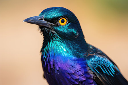 Cape Glossy Starling in the wildの素材