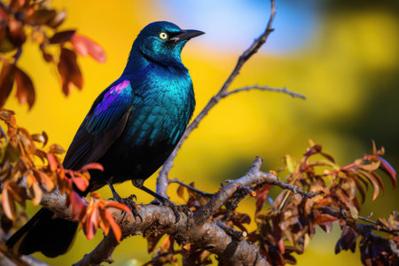 Cape Glossy Starling in the wildの素材