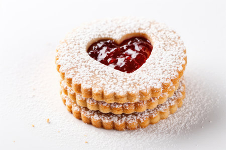 Christmas cookies with sweet jamの素材