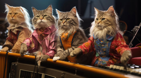 Musical team of catsの素材