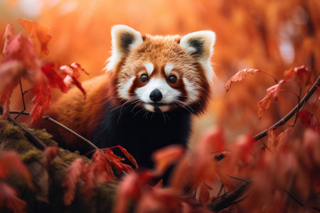 Red Panda in the wildの素材