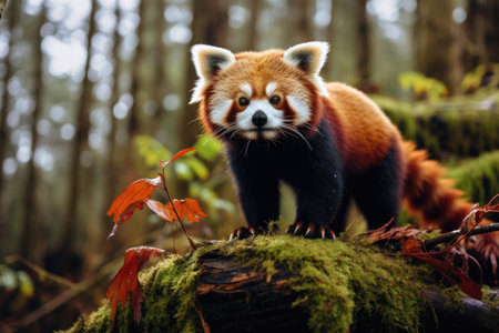 Red Panda in the wildの素材