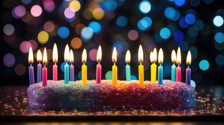 Colorful birthday candlesの素材