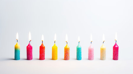 Colorful birthday candlesの素材