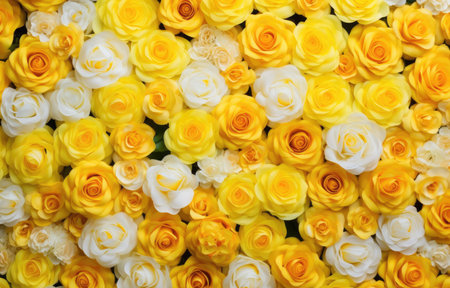 Yellow roses backgroundの素材