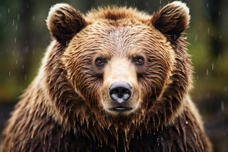 Brown bear in the wildの素材