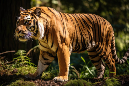 Ussuri tiger in the wildの素材