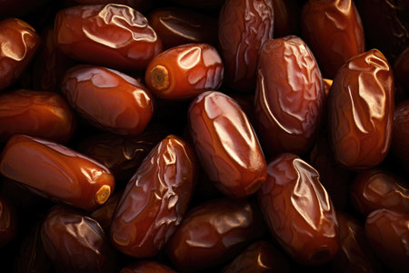 Ripe appetizing dates backgroundの素材