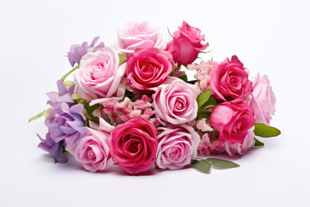 A bunch of flowers for Valentine's Dayの素材