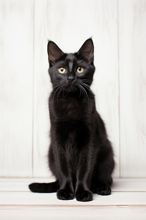 Black cat portraitの素材