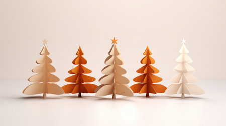 Christmas greeting card with fir and decorations with copy spaceの素材