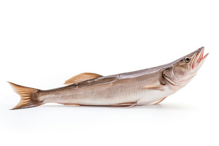 Fresh catfish on white backgroundの素材