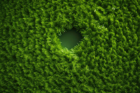 Artificial grass background, top viewの素材