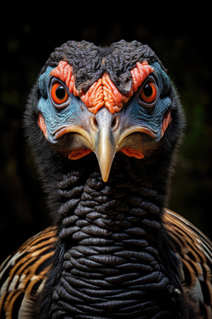 Portrait of wild turkeyの素材
