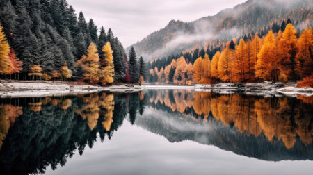 Autumn mountains landscapeの素材