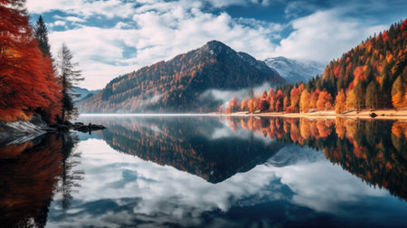 Autumn mountains landscapeの素材