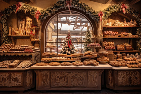 Bakery Christmas displayの素材