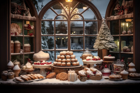 Bakery Christmas displayの素材