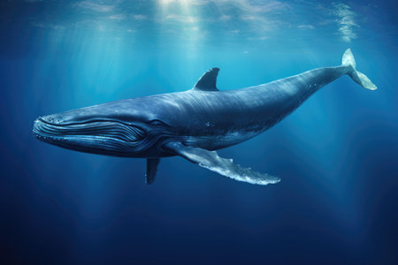 Humpback blue whaleの素材