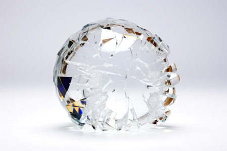 Broken glass Christmas ballの素材