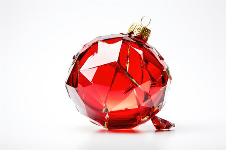 Broken glass Christmas ballの素材