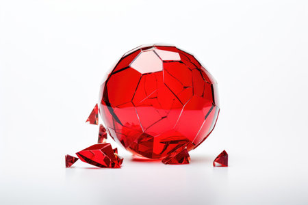 Broken glass Christmas ballの素材