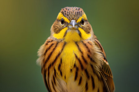 Cirl Bunting (Emberiza cirlus) bird close upの素材