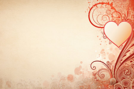 Design template for a Valentine's Day card in a style of sincere harmonyの素材