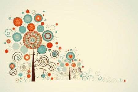 Christmas card template inspired by holiday celebrationの素材