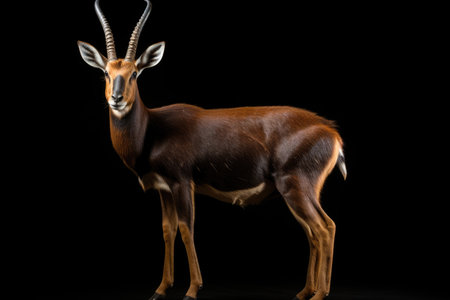 Saola on black backgroundの素材