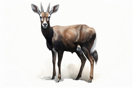 Saola on white backgroundの素材