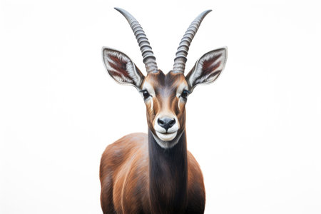 Saola on white backgroundの素材