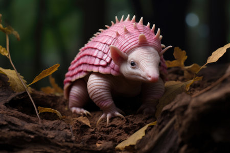 Pink Fairy Armadillo in the wildの素材